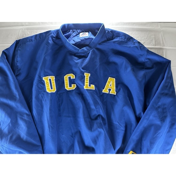 Russell Athletic UCLA Pullover Windbreaker Jacket Mens 5XL Blue Yellow Pullover - Picture 4 of 10